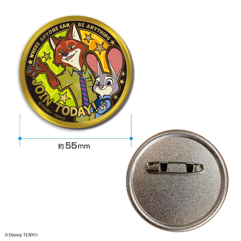 Amazon | テンヨー(Tenyo) 金バッジ ディズニー映画 「ズートピア」 1
