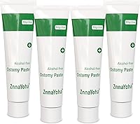 Vista 1 de Pasta de barrer para la piel de estoma, pasta de ostomía, suministros de ostomía, tubo de 8 onzas (paquete de 4)