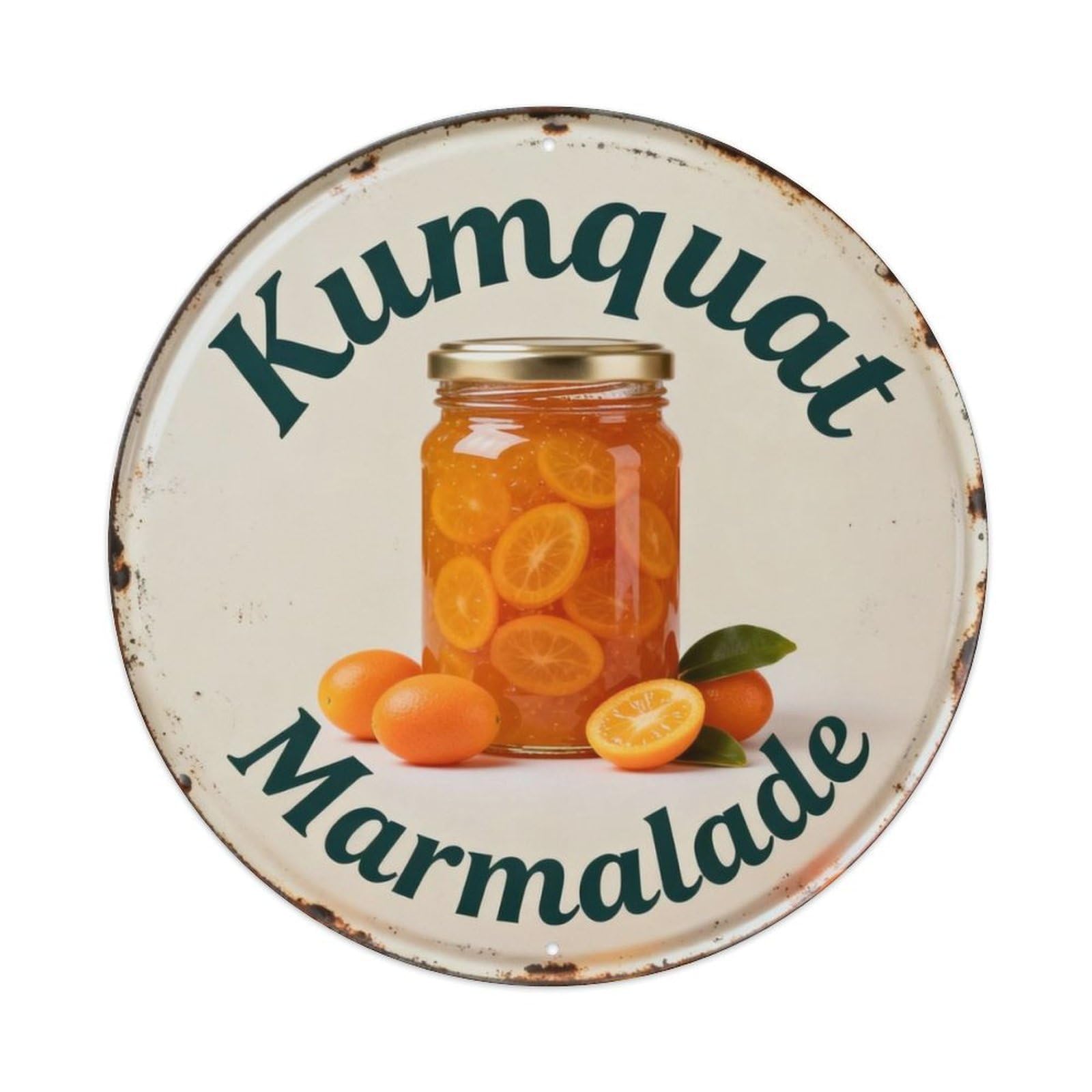 Kumquat Marmalade Metal Tin Sign Plaque