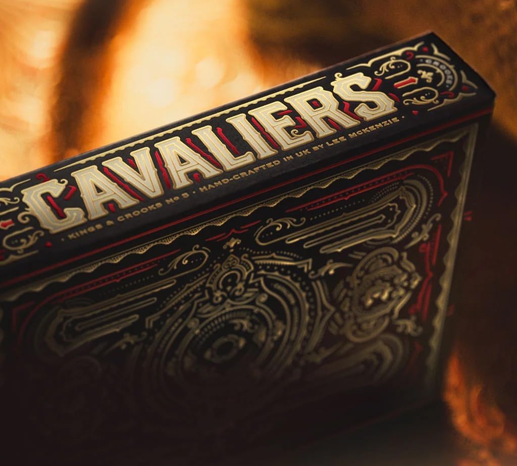 Cavaliers Playing Cards - Luxury Poker Deck By Kings and Crooks, Designed by Lee Mckenzie, Printed by Legends, Adult Collectible Deck, 14+