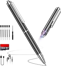 Grabadora de voz de 64 GB (7200 horas) con tipo C, grabadora activada por voz con reducción de ruido inteligente de IA, dispositivo de grabación de audio Capacidad de almacenamiento de 90 días para