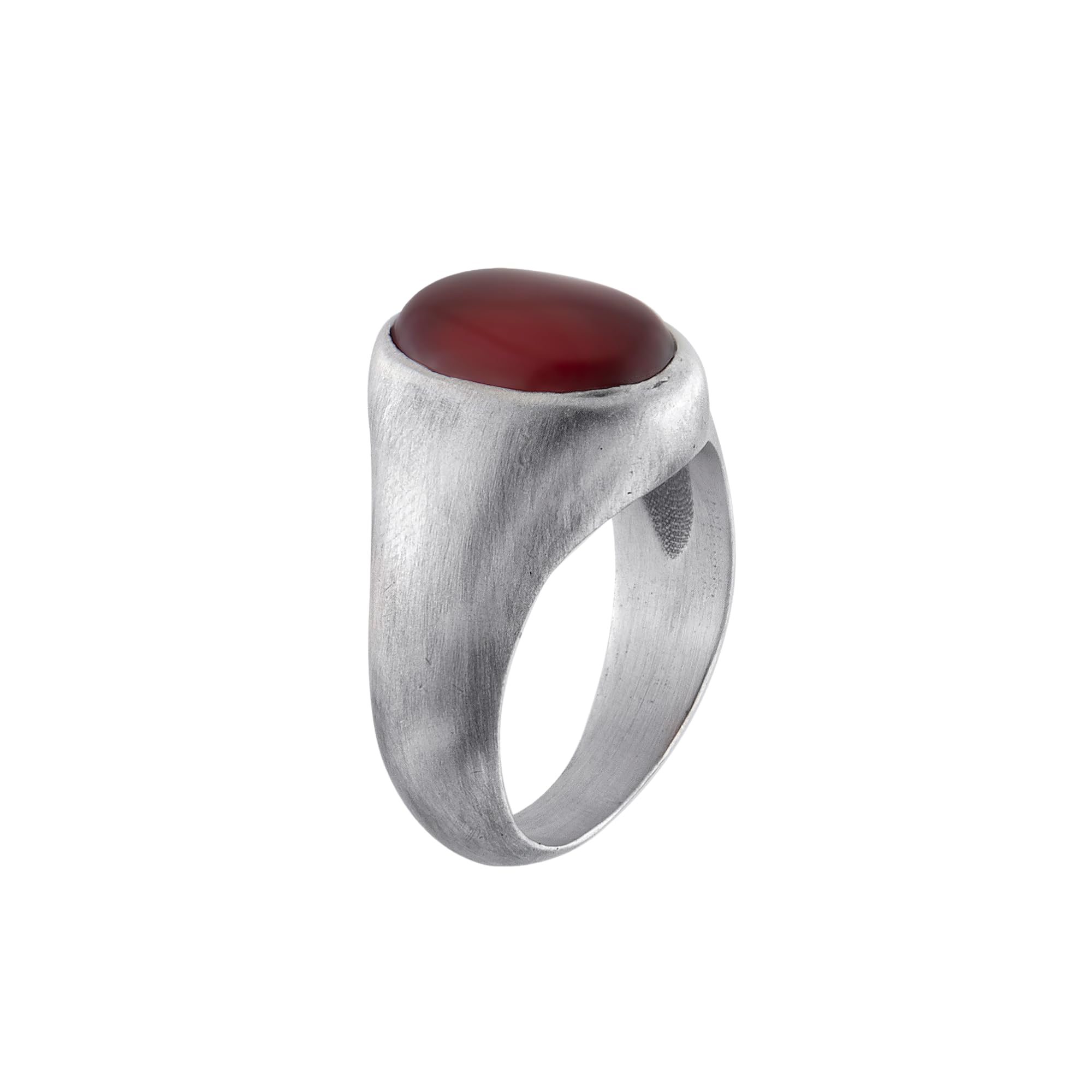 Carnelian Silver Ring, Gemstone Ring, Red Gemstone Rings For Boyfriend, 925 Sterling Silver Ring, Mens Rings