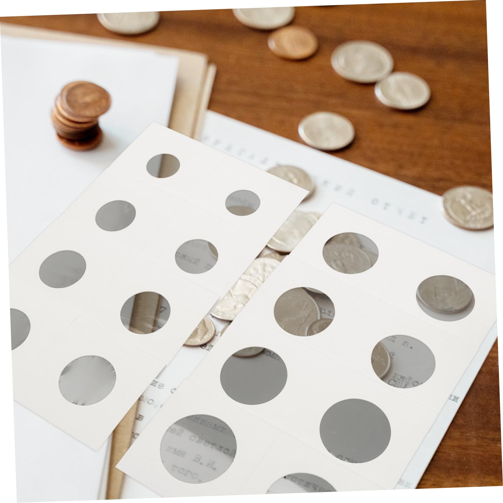 Portamonedas de Diferentes Coleccionistas Monedas para Blanco Piezas de Papel de 400 Almacenamiento Organizador Tamaños y Seguro