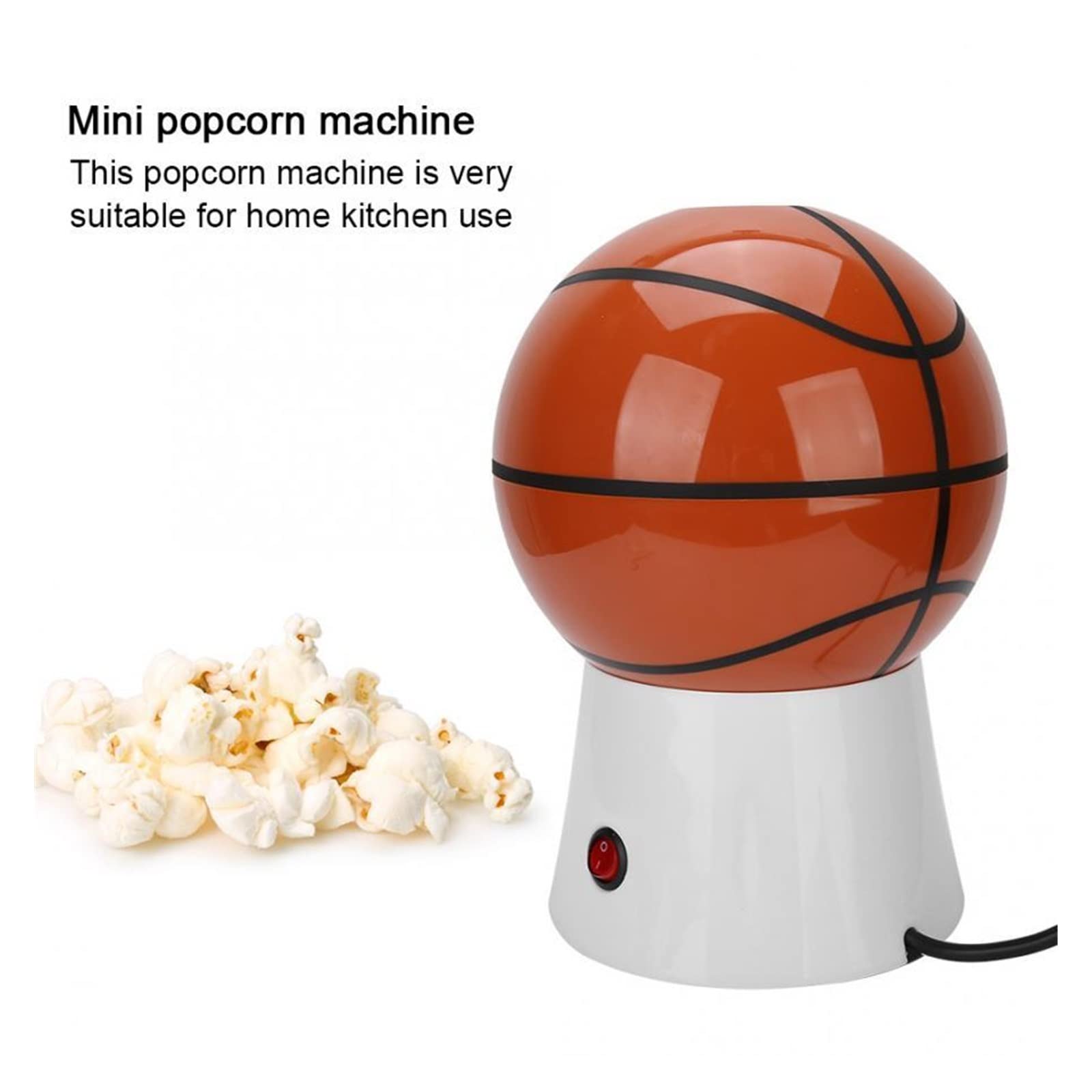 Máquina de palomitas de maíz Máquina para hacer palomitas de maíz de aire caliente 1200 W Forma linda Mini máquina eléctrica de maíz para hacer palomitas de maíz (color: solo pistola de