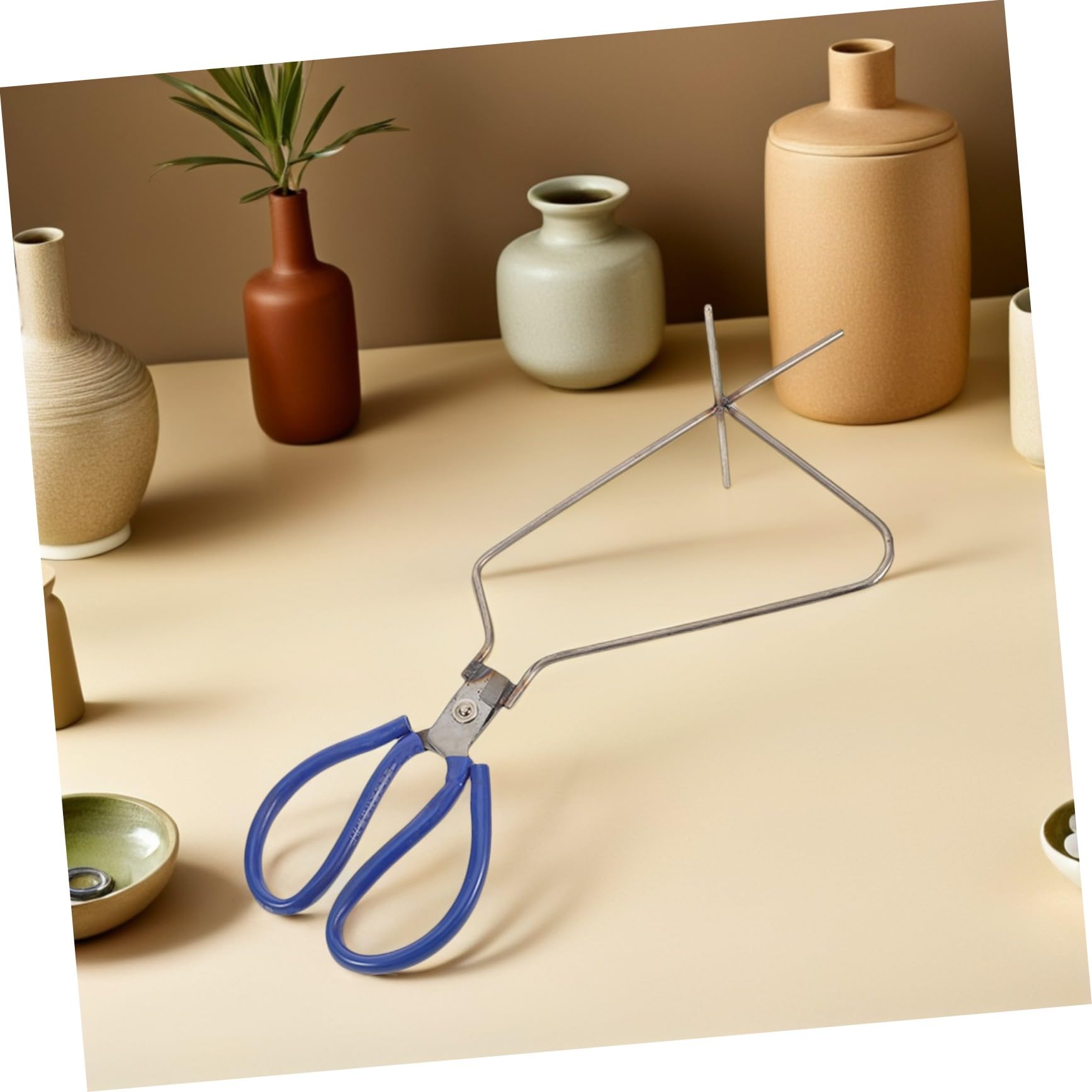 Pinze Smaltatura Ceramica in Acciaio Resistente Ergonomiche Morsetto Preciso per Immersione e Applicazione Smalto Utensile per Modellazione Argilla