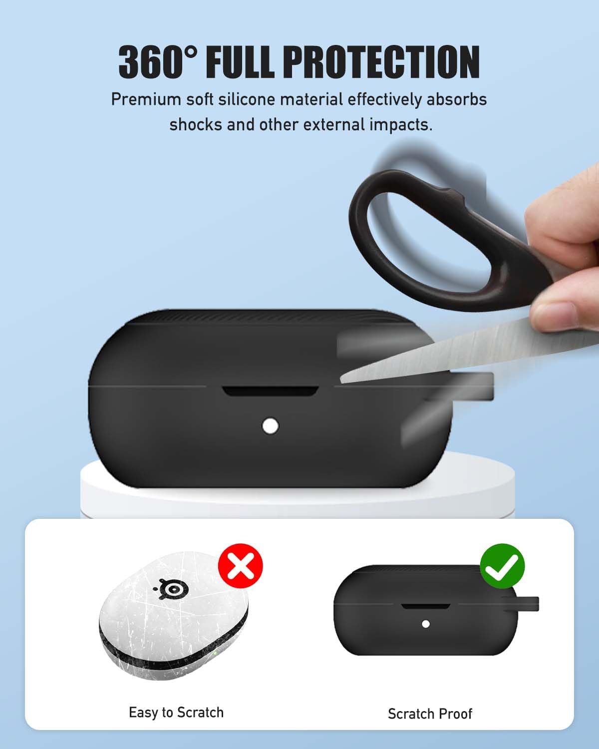 Amazon.com: Case for SteelSeries Arctis GameBuds, Silicone