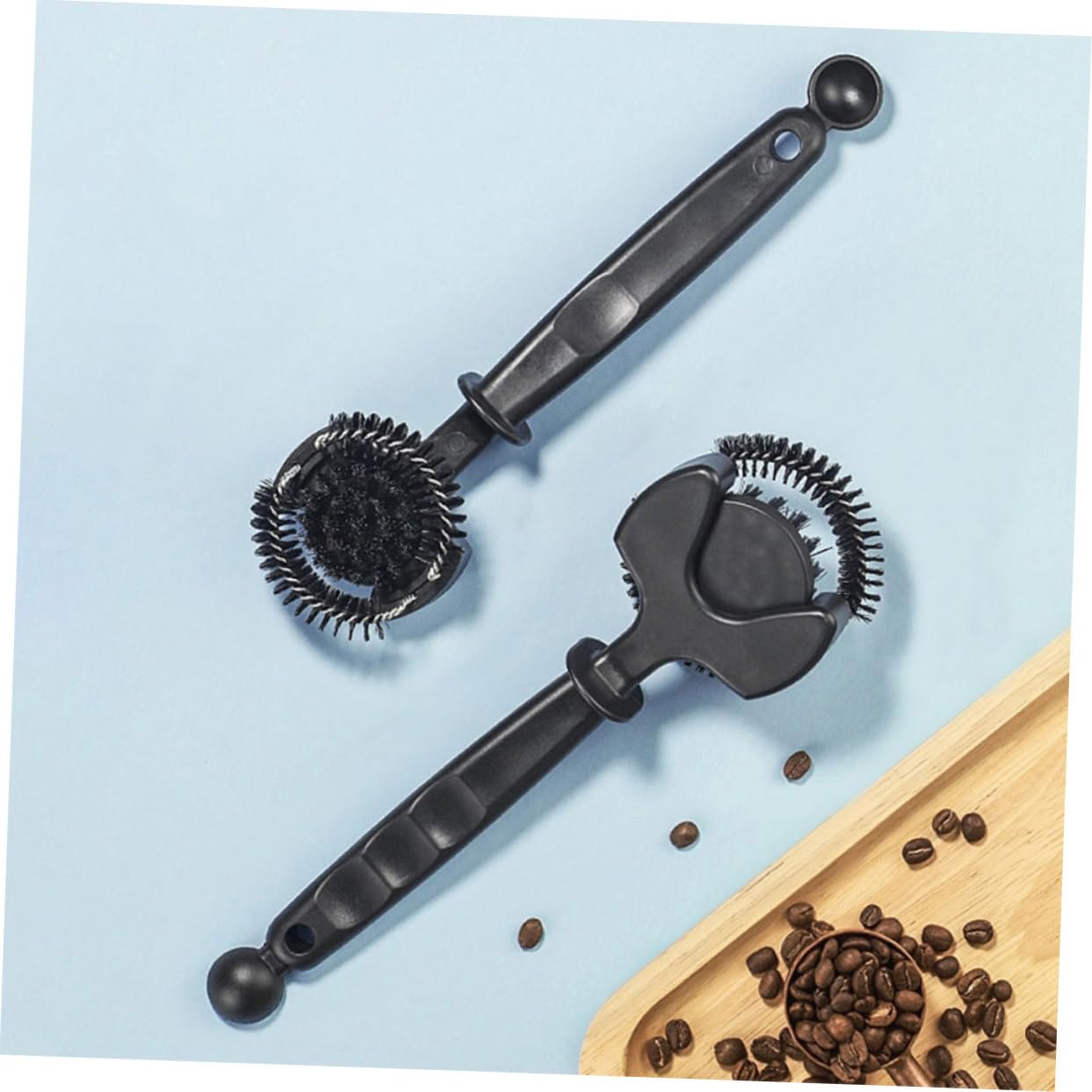 PRETYZOOM 2 Piezas Cepillo de limpieza para cafeteras cepillo para máquina de expreso Cepillo de espresso con cerdas desmontables limpiador cafetera concentrado de abdominales