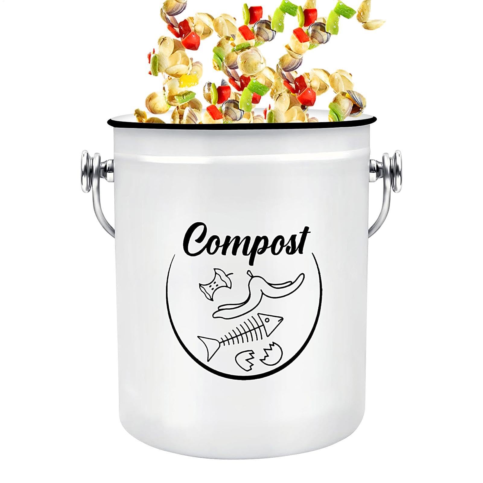 Bac À Compost Comptoir Revêtu Antirouille Style Ferme