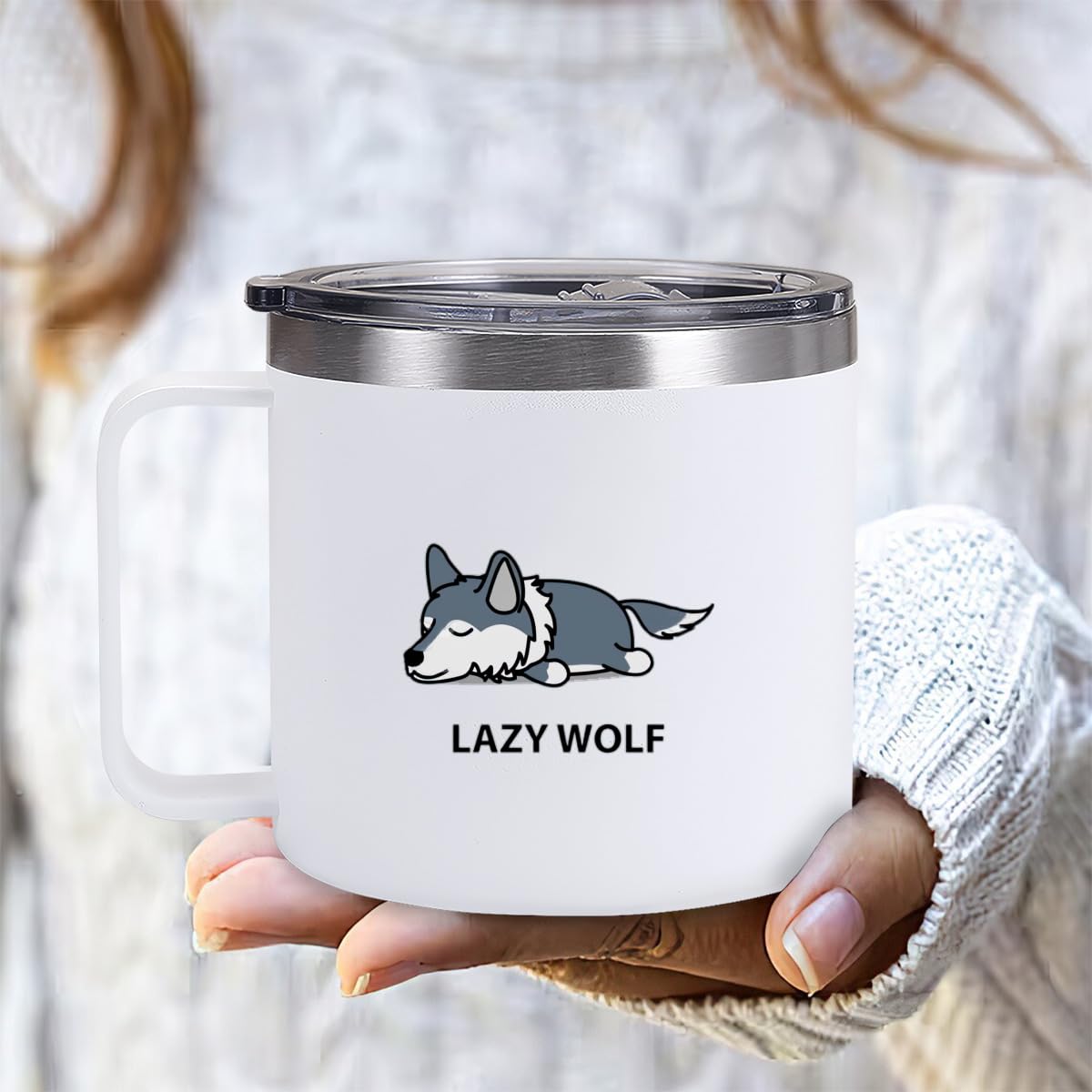 Amazon | [BAchoA(小さな店)] 面白い 怠惰な オオカミ 狼 マグカップ