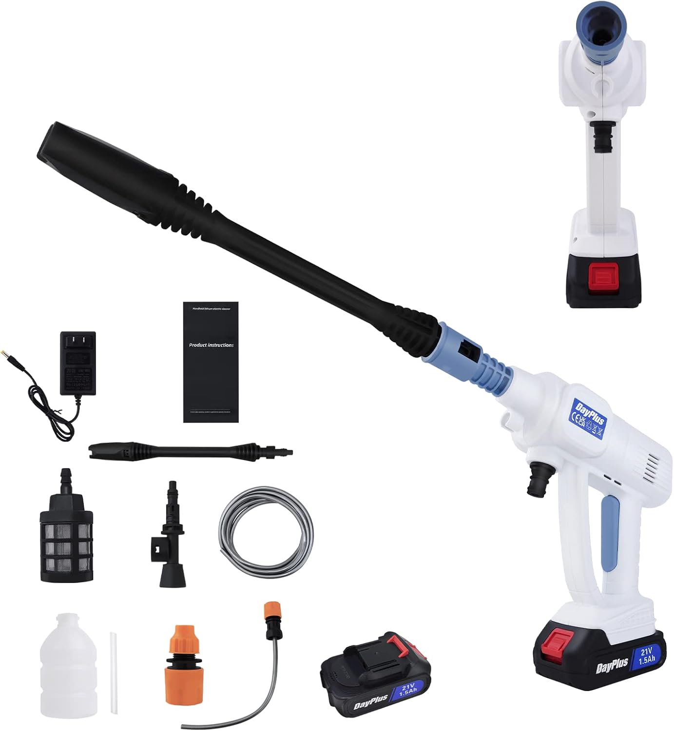 Cordless Pressure Washer, 21V Portable Pressure Cleaner