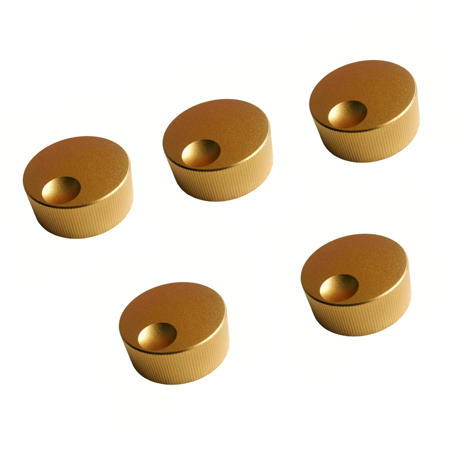 5Pcs Matte Finish Aluminum Control Knobs Ideal for Replacement or Upgrades Control Knobs Smooth Rotation Design Knob