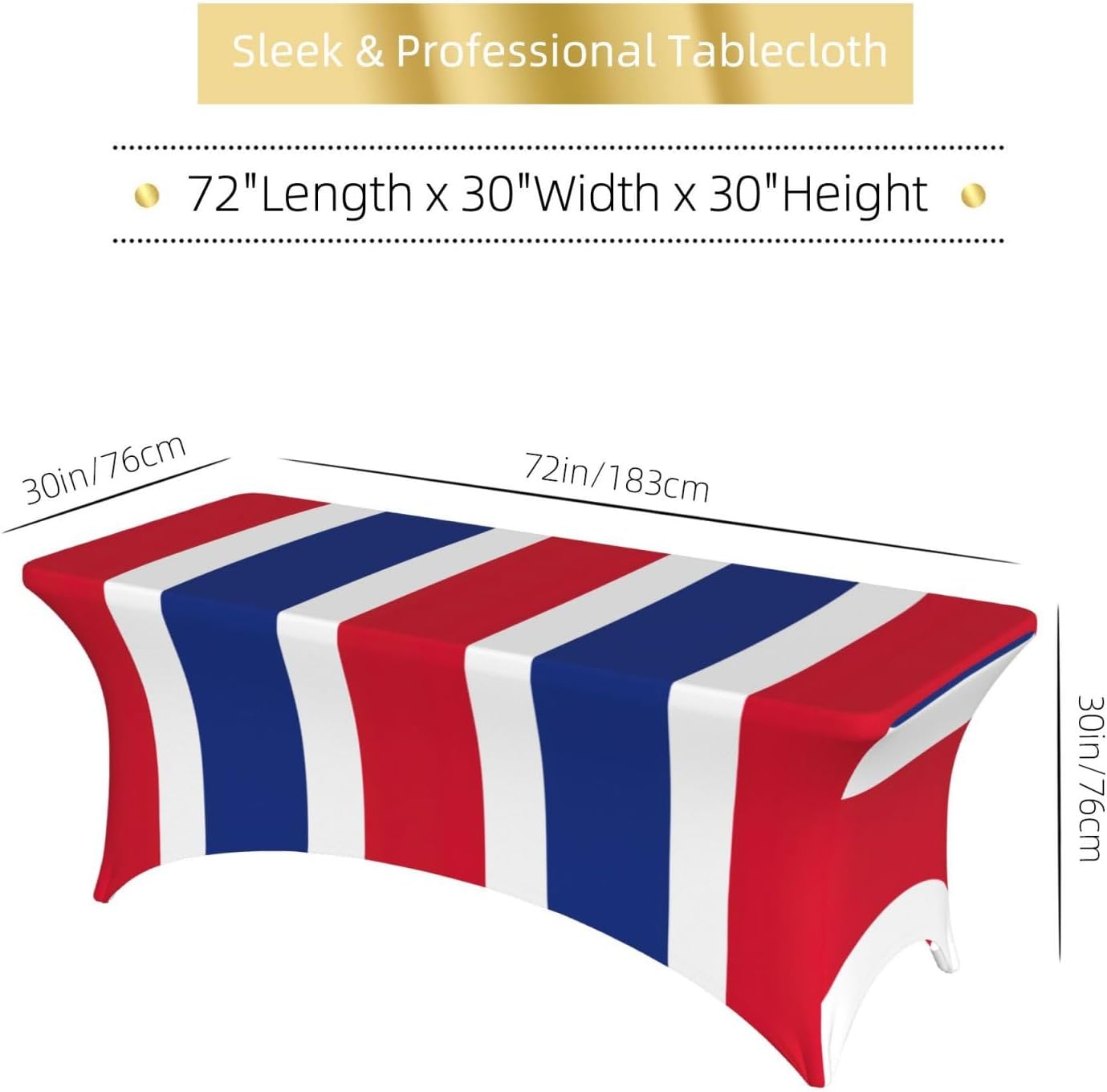 Flag of Costa Rica Print Table Cover Rectangular Tablecloth for 6-Foot Tables for Wedding Banquets Outdoor