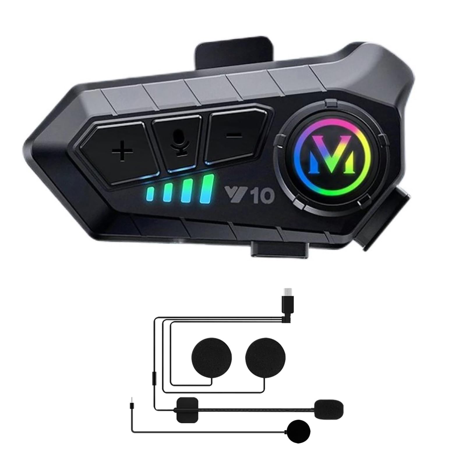 HiFi Bluetooth 5.3 Bilateral Stereo Wireless Motorcycle Helmet Headset