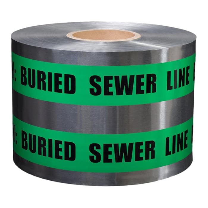 Buy Presco Underground Detectable Warning Tape [5 mil thick] 6 in. x