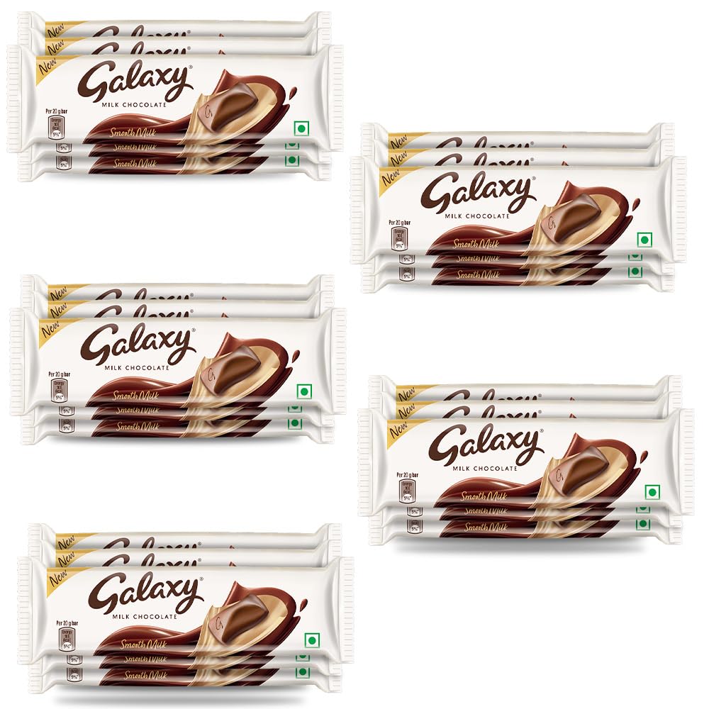 Galaxy Smooth Milk Chocolate Bar | Loaded with the Goodness of Milk and Cocoa | Perfect for Sharing with Family & Friends | 20g | Pack of 25 (B08SMDSMGJ) Amazon Price History, Amazon Price Tracker