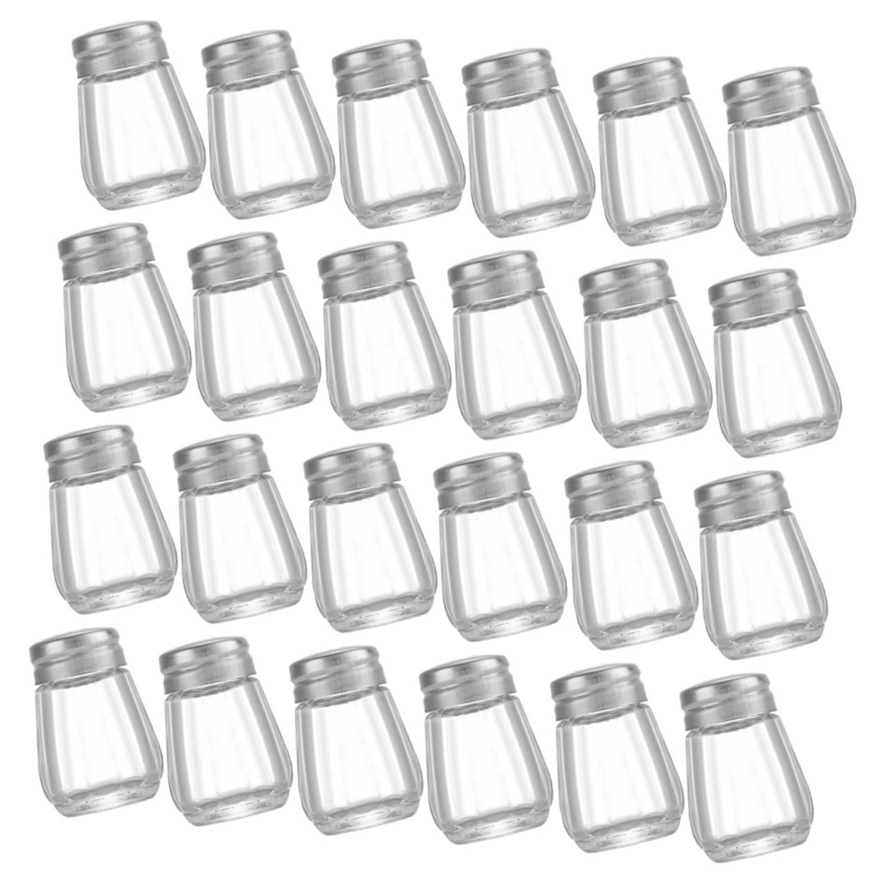 SOLUSTRE Mini Salt Pepper Shaker 30pcs Spice Bottles Set Household Seasoning Shaker Portable for Cooking