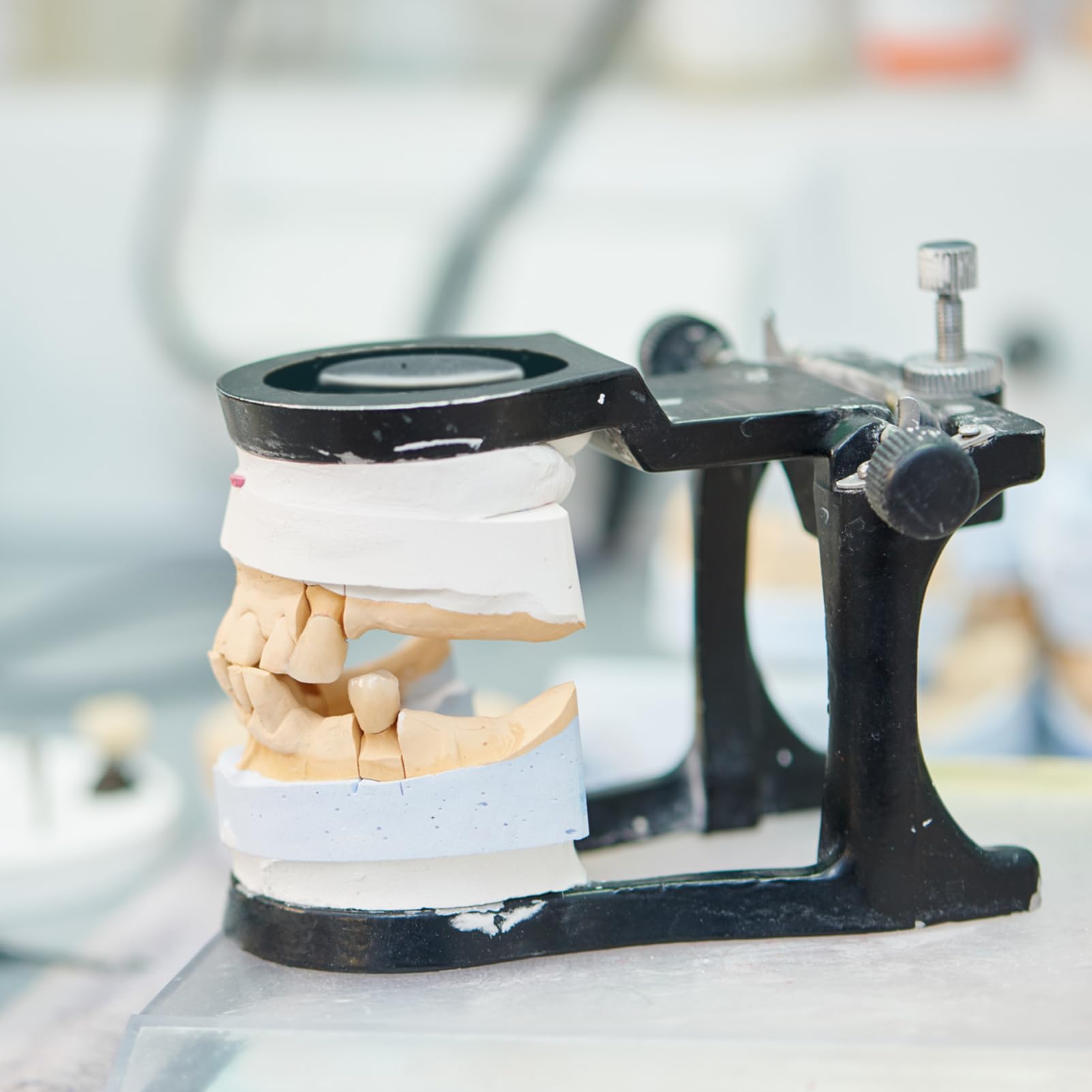 Articulador ajustable dental imán boca completa cobre