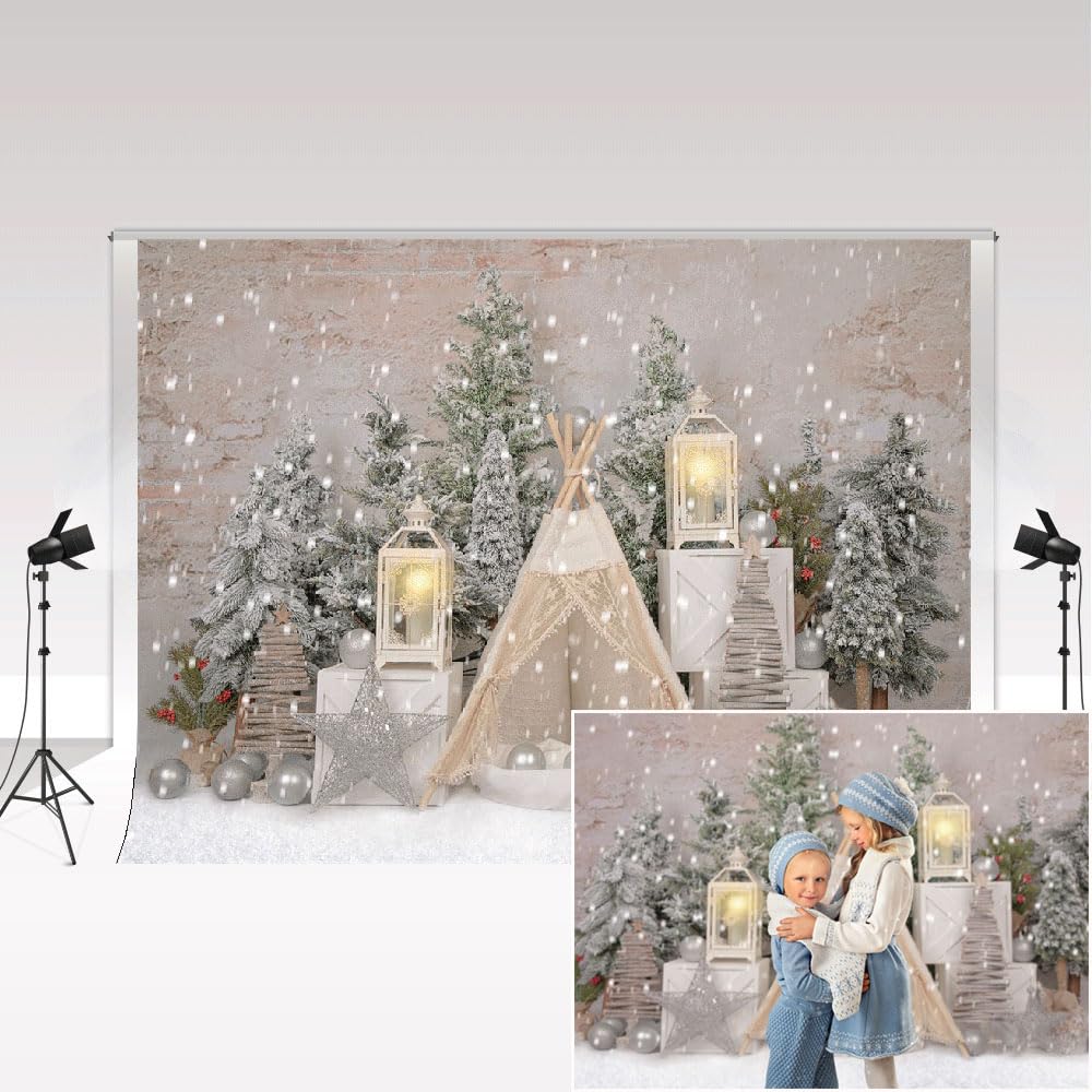 weihnachtsbaum zelt Kate Frohe Weihnachten Thema Foto Hintergrund Schneeflocke Fotografie Hintergrund für Fotoshooting Familienparty Kinder Hintergrund Fotostudio Requisiten 7x5ft/2.2x1.5m Elektronik & Foto Set Größe:10er Set Grethe Pile Handschuhe Brand Name : Nord foldable and no creases
