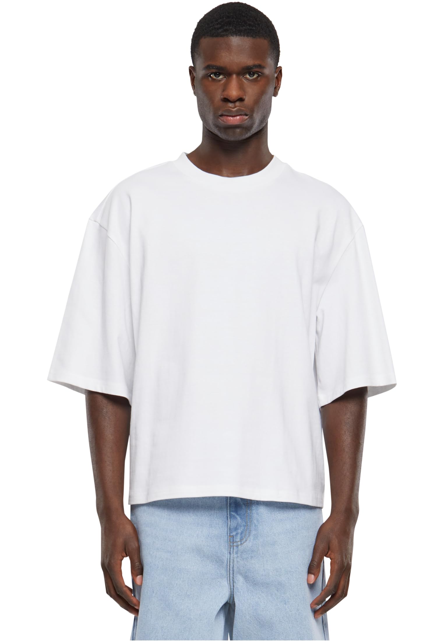Urban Classics Men's Tb6673-organic Oversized Cropped Tee T-Shirt, White, XXXX-Large