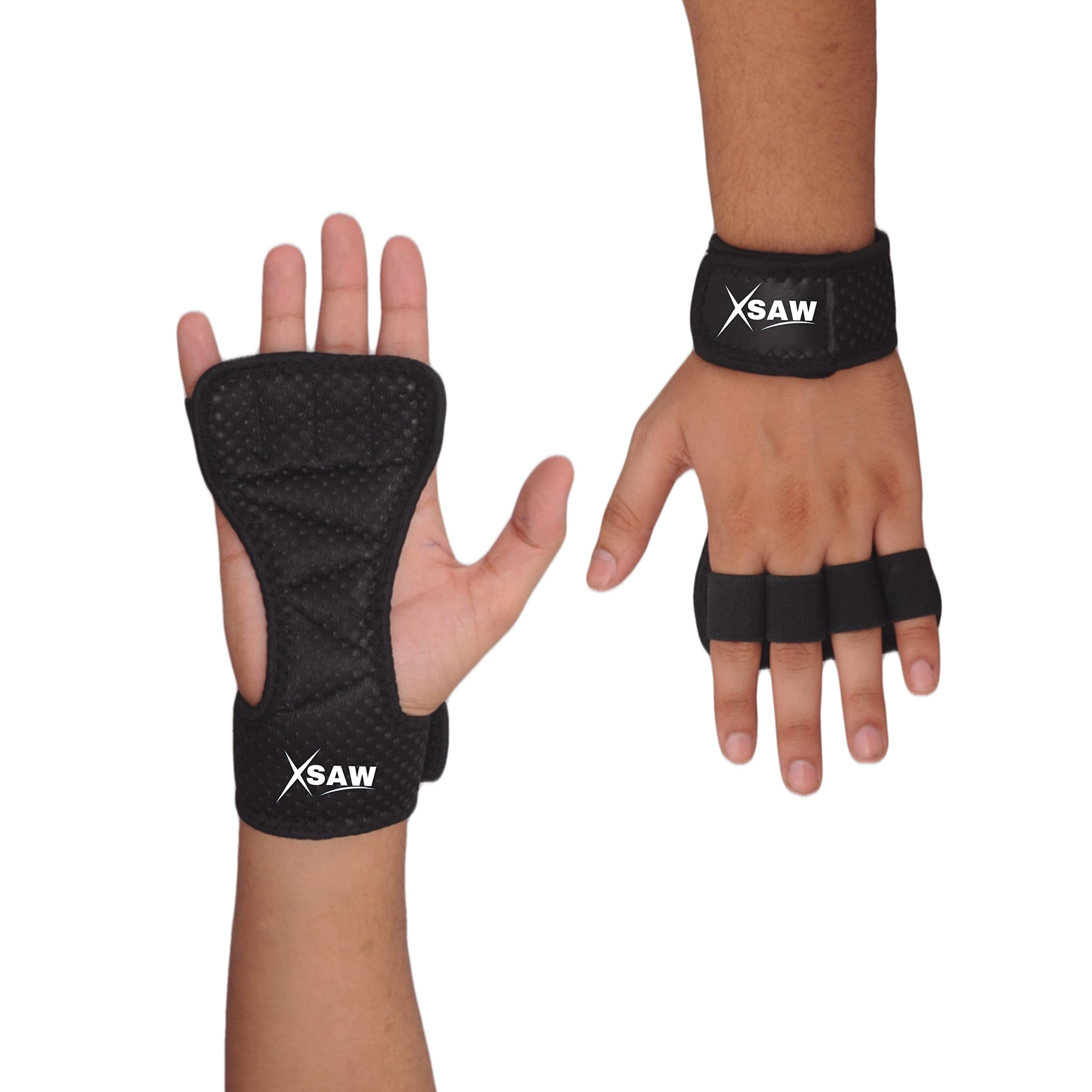 XSAW Weightlifting Gym Grips Pads Hand Training Bar Straps Wrap Gloves, Black - Neoprene (B0BDZRDGGP) Amazon Price History, Amazon Price Tracker