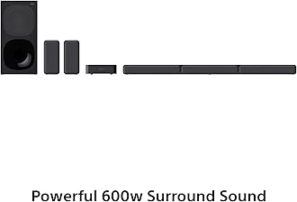Sony HT-S40R 5.1ch 600W Soundbar for TV with Subwoofer and Wireless Rear Speakers with Bluetooth
