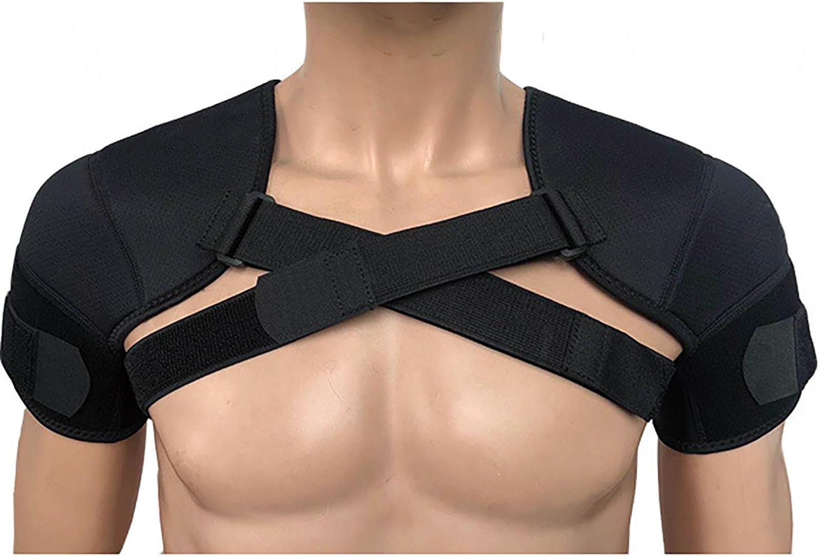 FAANAS Double Shoulder Support Shoulder Wrap Protector, Shoulder Brace