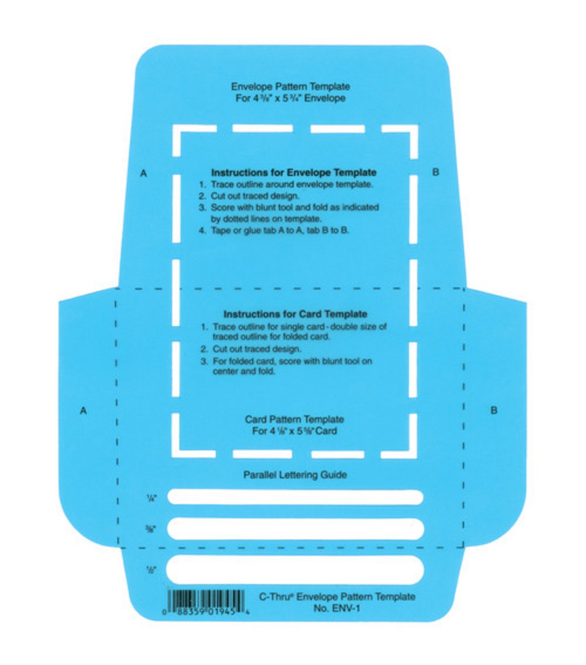 Deja Views Card & Envelope Templates - 1PK/4-1/8 Inch x5-5/8 Inch