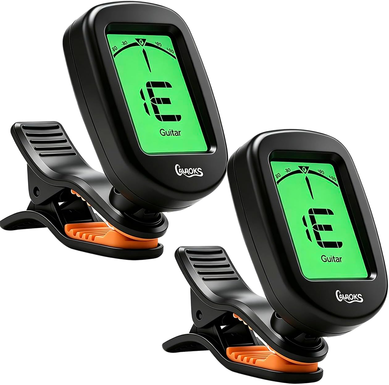 Guitar Tuner Clip on 2Pack,for Acoustic Guitar Bass Violin Ukulele