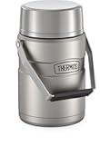 Stainless King Vacuum-Insulated Food Jar with 2 Storage Container Inserts, 47 Ounce, Matte Steel
