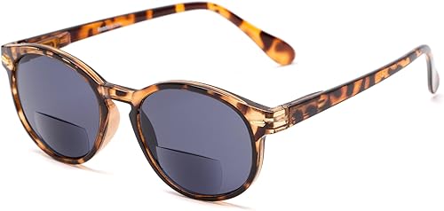 Readers - lentes de sol The Drama - lentes de lectura bifocales de plástico estilo redondo para hombres y mujeres