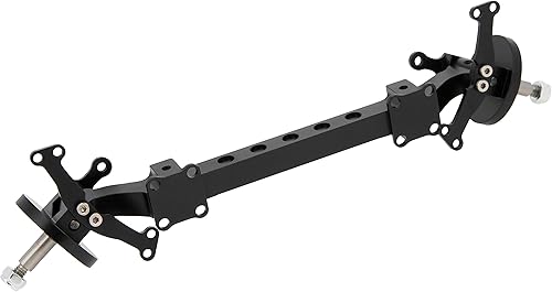 Miniatura 4 de DKKY RC Coche Aluminio Unpower Eje delantero Eje de simulación de ángulo para 114 Tamiya Tractor Camión Actualización Piezas