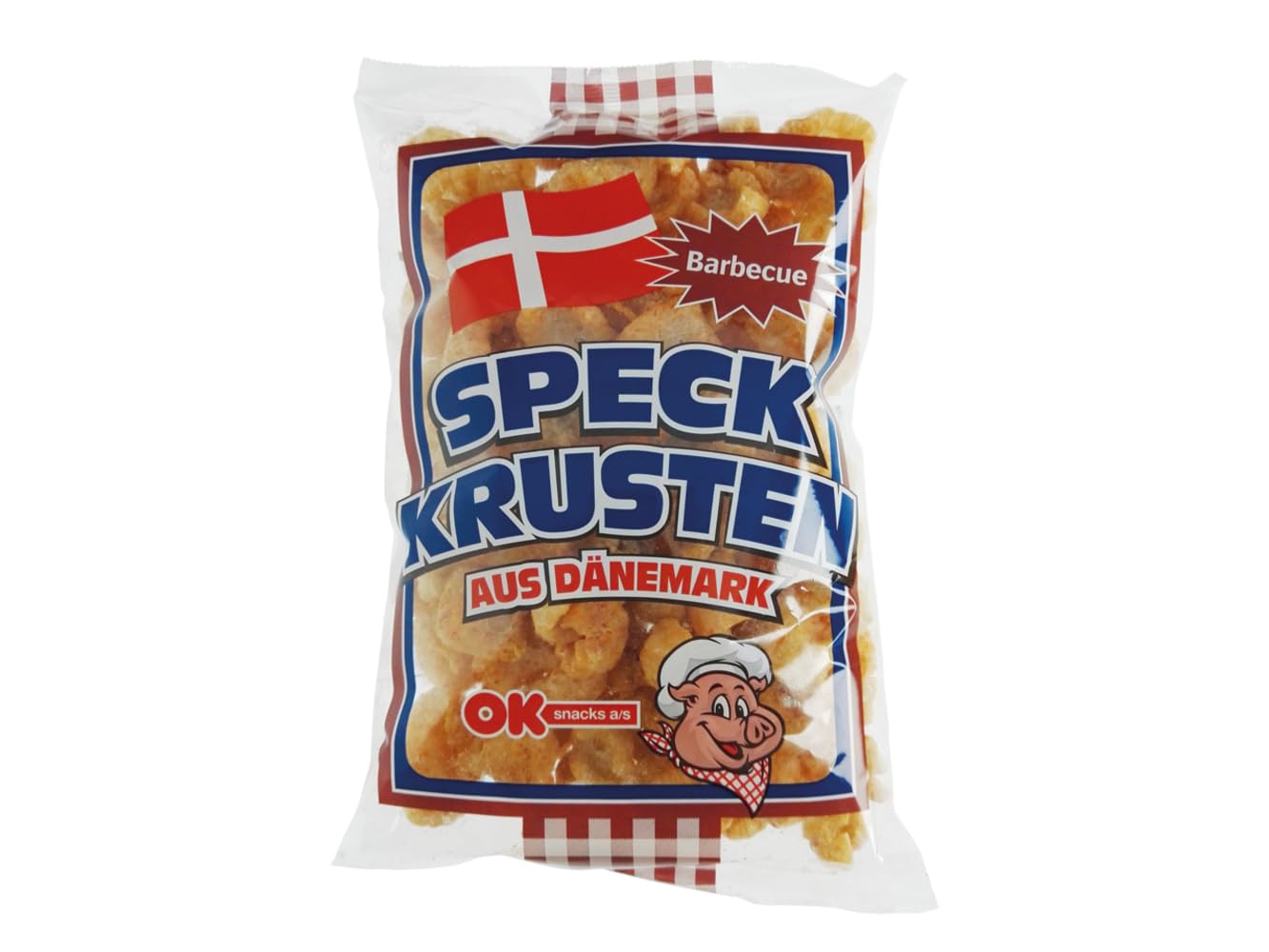 Speckkrusten aus Dänemark Barbecue BBQ Geschmack 150g Chicharrón Schweineschwarte gebacken