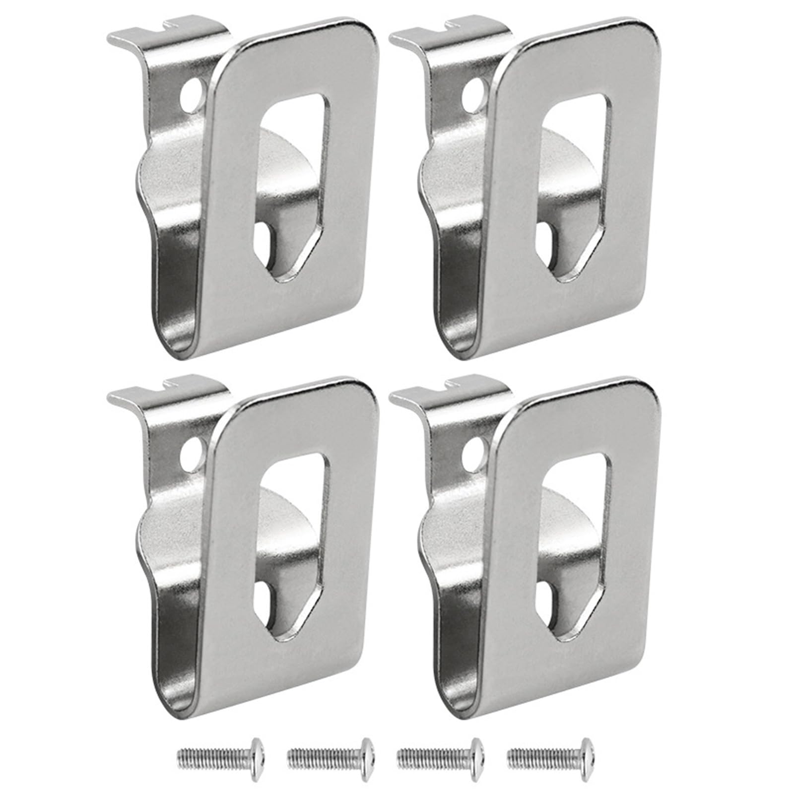 Zepfjhe Multicolor 4Pcs N268241 N086039 Stainless Steel Tool Hook Electric Drill Belt Clip For Garage Workshop Organization Stainless Steel Belt Clip