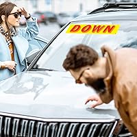 Vista 5 de Versa Tags - Calcomanías para concesionarios, paquete de 12 calcomanías de plumón, calcomanías de eslogan para parabrisas de automóvil, caravana