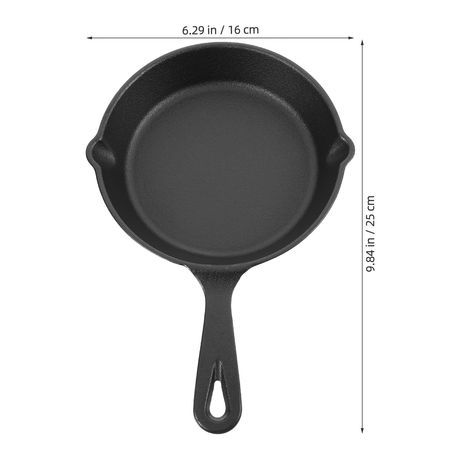 Kleiner Gusseisenpfanne für Eier mit Antihaftbeschichteter Oberfläche Kompaktem Design und Einfache Reinigung als Küchenaccessoire für Frühstück