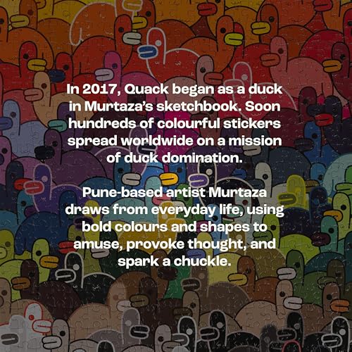 Image of Jigsaw Puzzle 500 Pieces- All of The Quacks Theme by Murtaza M. Bookwala Fun & Challenging Mind Games Puzzle Game Activity for Adults & Kids - Educational Toy