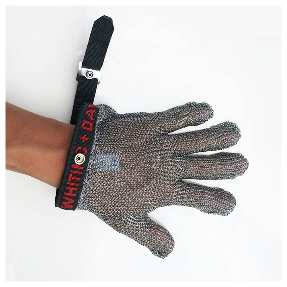 Seguridad De La Cocina De Jardinería Guantes Resistentes Al Corte For El Pescador del Carnicero del Chef 6 Tamaños (Size : 1 Piece/S)
