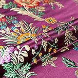 ♪ MULTIUSOS: Nuestras telas de brocado son fáciles de usar, como cortar, coser, empalmar y todo tipo de bricolaje o manualidades. Perfecto para hacer disfraces, Hanfu, traje Tang, cheongsam, kimono, juguetes, ropa, pijamas, moda, vestido, ropa casual, ropa interior, cojín de silla, almohada de sofá, mantel, decoración de interiores y bodas, tela para envolver regalos, etc.