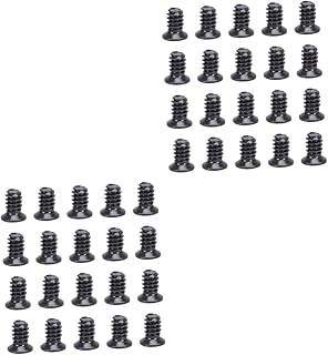 UKCOCO 200 PCS computer hard drive screws Computer Part Flat Head Screw Computer Case HDD Screw computer screws Computer Accessory 3.5 inch Screw Computer Supply black nickel tray various