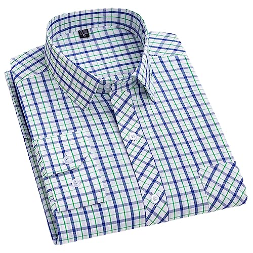 Chemise en coton à manches longues Dninmim, la qualité supérieure d'un haut de travail homme