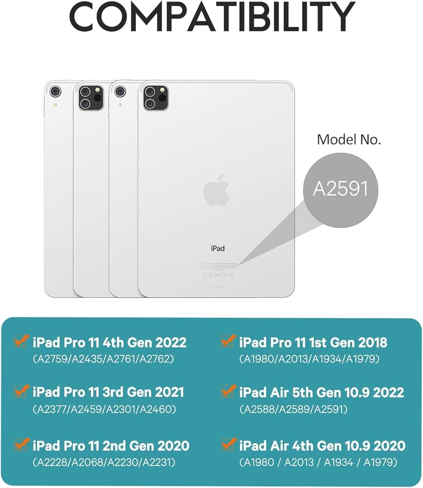 Amazon.com: APHBZGE Keyboard Case for iPad Air 11 2024(M2