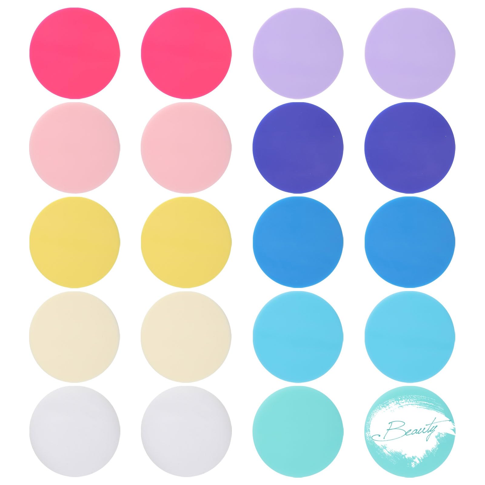 CHGCRAFT 20 Pcs 10 Colors 3 Inch Acrylic Blank Round Discs Without Hole Multicolor Acrylic Circles Unfinished Round Acrylic Sheet for Vinyl Cutting DIY Projects Paintings Sign
