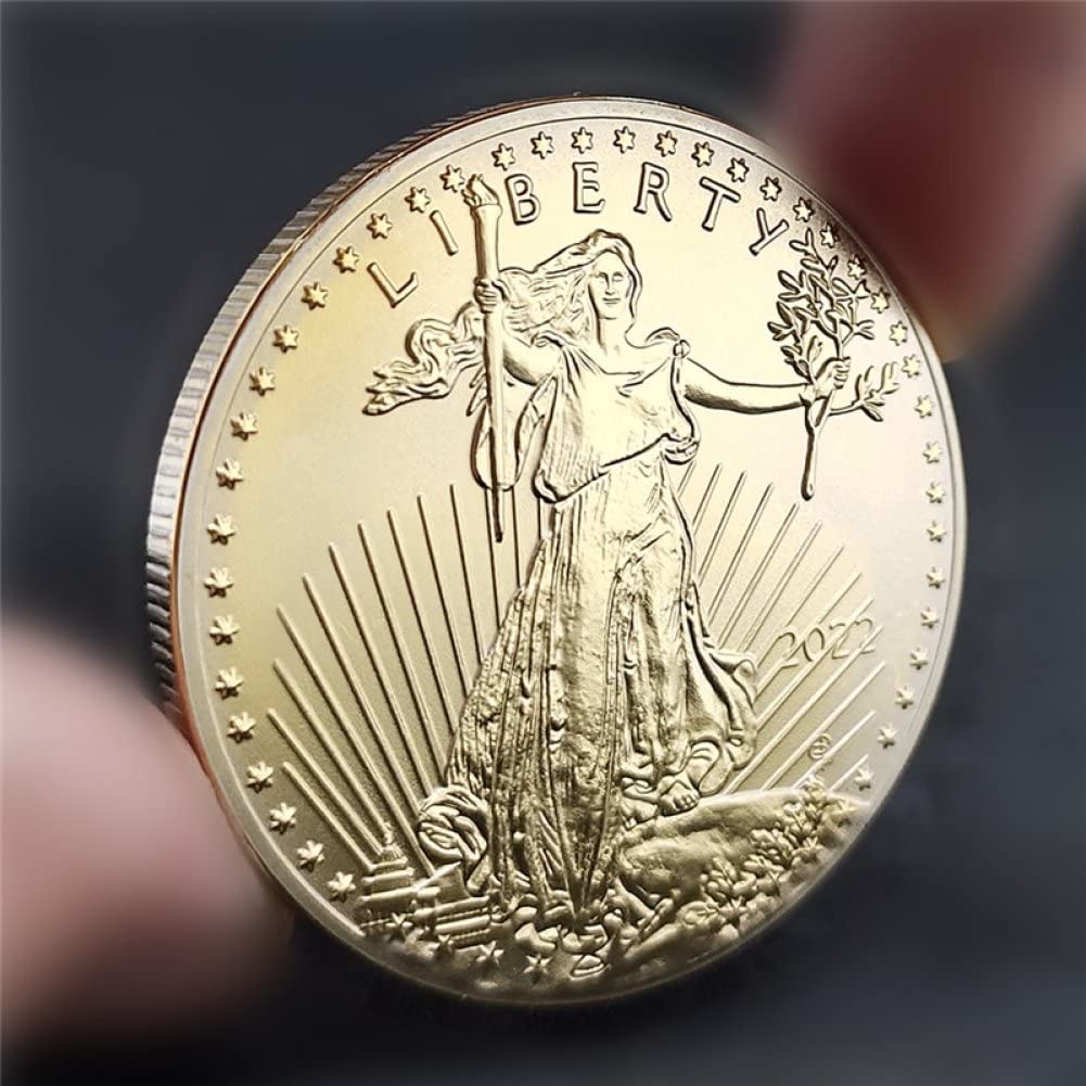 Moneta Antica della Statua della libertà 2022 USA Liberty Eagle Moneta Un Dollaro Monete Commemorative Monete Collezione Americane Decorazioni per Casa