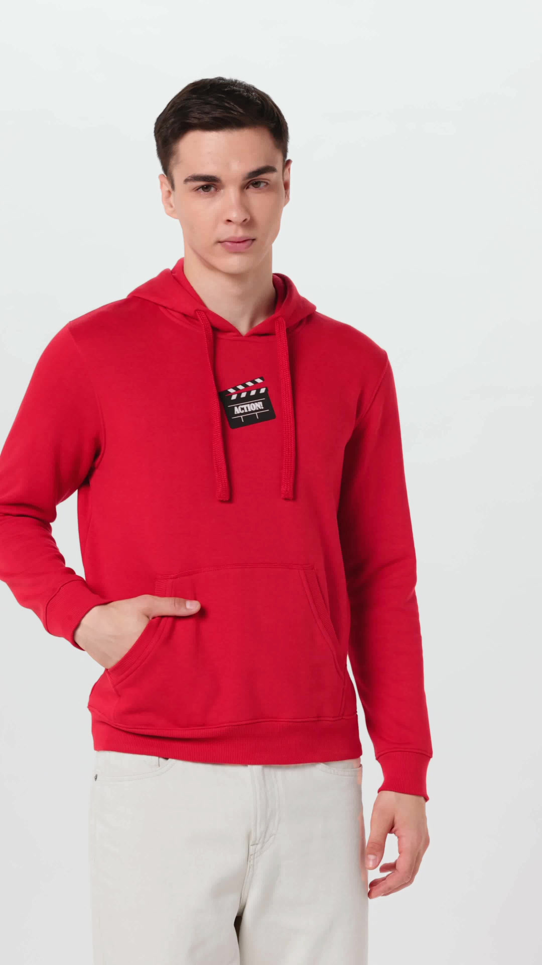 【RED】Super faded sweatshirt Red Back Print Full Sleeve Oversized Sweatshirt | Pepe Jeans India