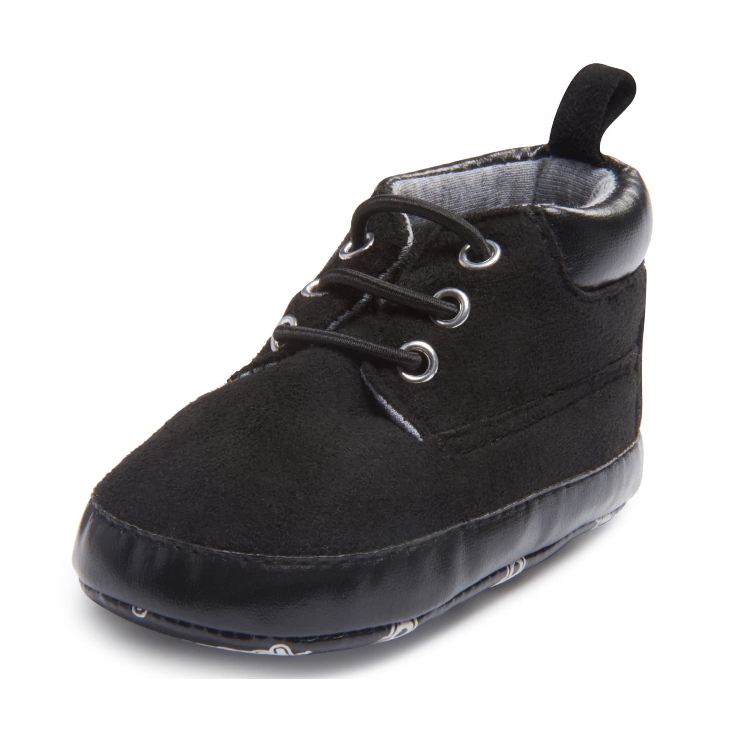 Nuby Baby Boys Ankle Work Boots, Soft Non Slip Bottom Infant Shoes, Crib & First Walking Booties