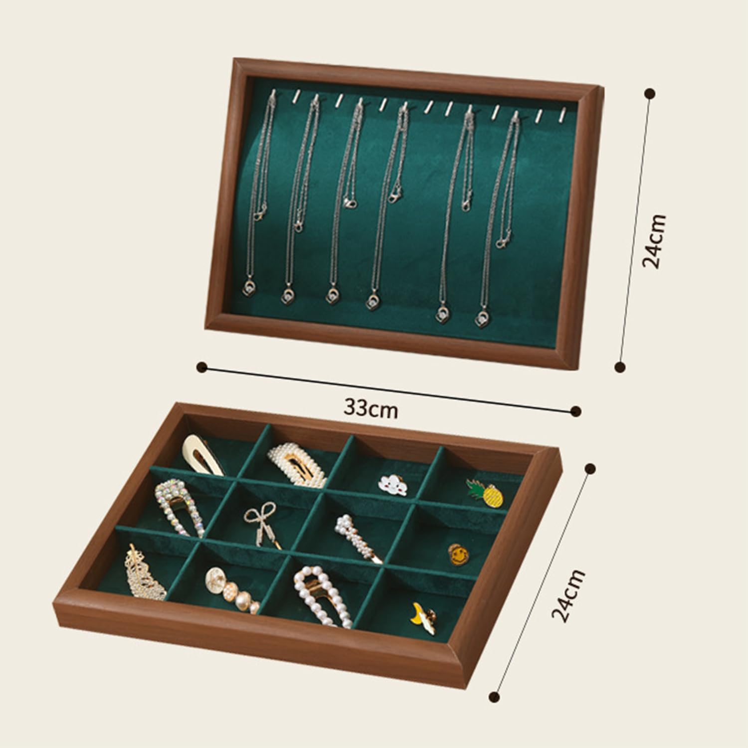 Bandeja para joyas tocador, estuche organizador exhibición joyas mujeres | Placa Catchall para escritorio de entrada, baratija decorativa para mesita de noche apilable, llave, bolso