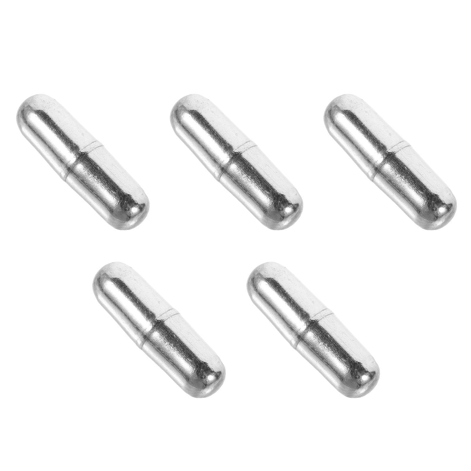 iplusmile Lot de 5 gobelets mélangeurs magnétiques - Agitateur - Pour gobelets auto-mélangeurs - Plaque - Acier inoxydable argenté - Réutilisable