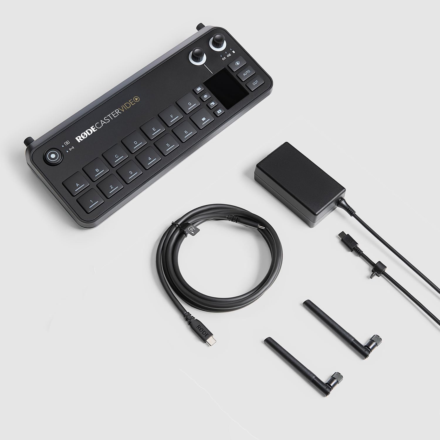 Rode Rodecaster - Console video per produzione audio e video con supporto keepdrum, colore: Argento