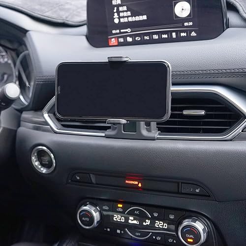 Miniatura 4 de Zchan Soporte para teléfono compatible con Mazda CX-5 2023-2017, rotación de 360, soporte de teléfono eléctrico CX5 en ventilación de aire, se
