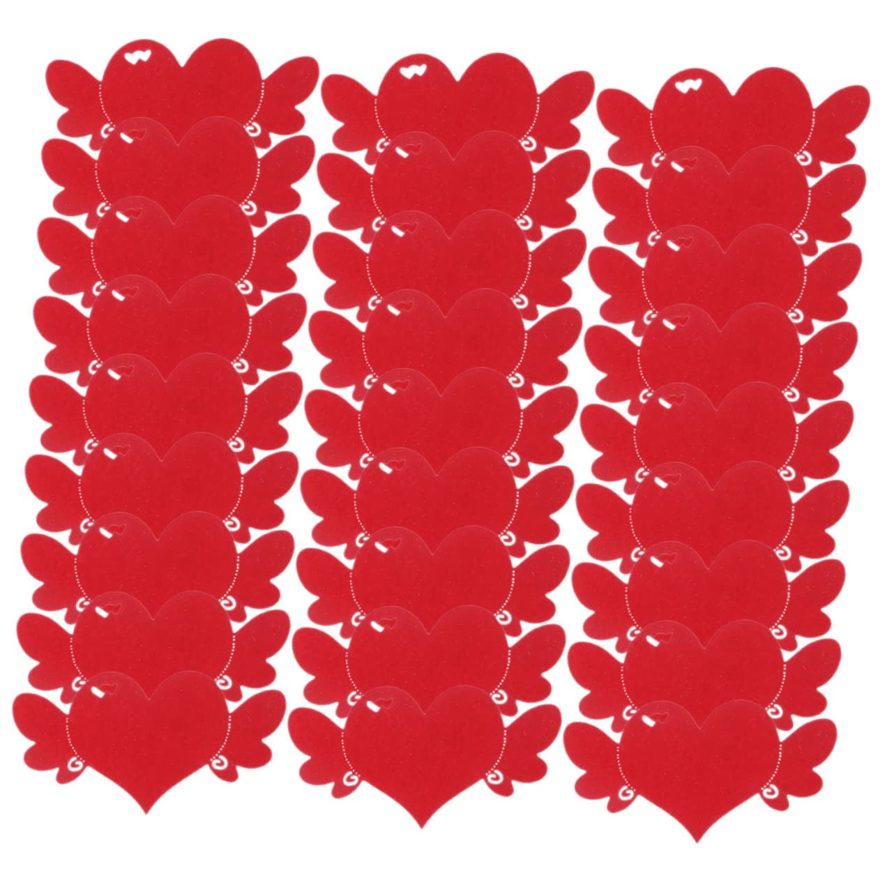 STOBOK 2 Set di Biglietti di Auguri A Forma di Cuore per San Biglietti di Ringraziamento Biglietti di Auguri in Carta Bianca 100 Pezzi*2